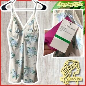 Vince Camuto NEW Sz L - LOLA Chemise VC010111 - Color 681 pale Pink Floral Dream